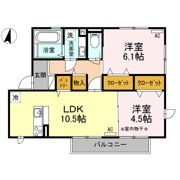 エクセル川端Fの間取り画像