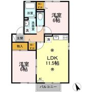 JUN HOUSE A棟の間取り画像