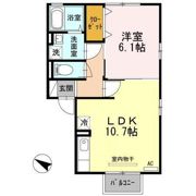 ディアコート Dの間取り画像