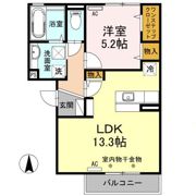 エスポワール・東和田 Aの間取り画像