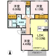 パストラル春岡 C棟の間取り画像