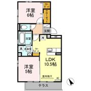 ウィルコート潮音町 B棟の間取り画像
