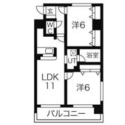 リバティー宮千代の間取り画像