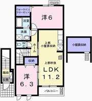プルメリア Ⅱの間取り画像