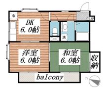 パレシオンA・Sの間取り画像