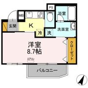 Blanc Neige Nishichiba（ﾌﾞﾗﾝ ﾈｰｼﾞｭ）の間取り画像