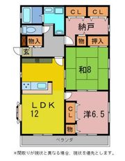 オミハイツの間取り画像