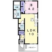 サフィール Dの間取り画像