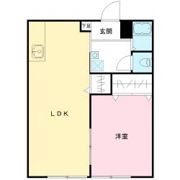 栗ハイツの間取り画像