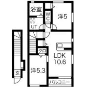 ミルト107 A棟の間取り画像