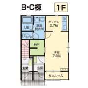 Lucia鬼柳 C棟の間取り画像
