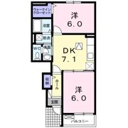 プルメリア ガーデンEの間取り画像