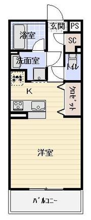 シャトー草薙の間取り画像