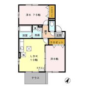 ロートガーデン Fの間取り画像