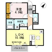 カルポス安茂里の間取り画像