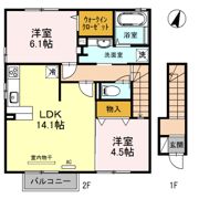 セジュール苫編の間取り画像