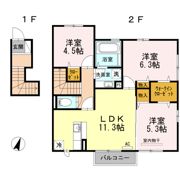 ラフィーネFⅡの間取り画像