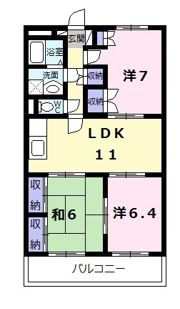エスポワールMⅡの間取り画像