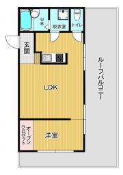エルモス西新の間取り画像