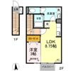 カエツリアルフィールドDーroom Bの間取り画像
