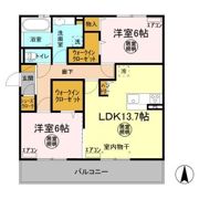 Verde B棟の間取り画像