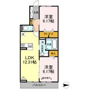 Sunny Flat Kamiya(ｻﾆｰﾌﾗｯﾄｶﾐﾔ)の間取り画像