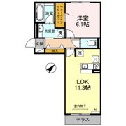 Le ciel (ﾙ ｼｴﾙ) Ⅰの間取り画像