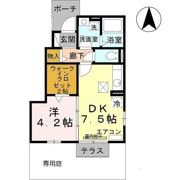 ダリア A棟の間取り画像