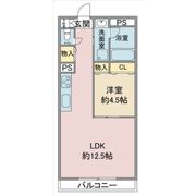 ヒヨシマンションの間取り画像