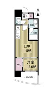 セレニテ神戸元町プリエの間取り画像