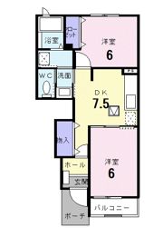 アビターレ吉井Bの間取り画像