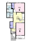 アビターレ吉井Bの間取り画像