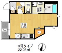 R-smart M★G九大学研都市Ⅲの間取り画像