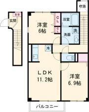 グランパルクAの間取り画像