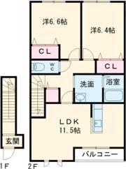 カイアンBの間取り画像