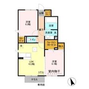 ハーリンガムコート都賀 Cの間取り画像
