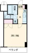 ワンルームハラマキⅡの間取り画像