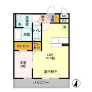 アクシスふじみ野 Ⅰの間取り画像