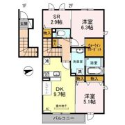 サンディアコートの間取り画像