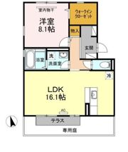 フェリーチェ立川 B棟の間取り画像