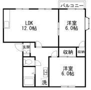 パルメゾンⅠの間取り画像