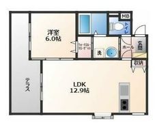 エスポワールわさだの間取り画像