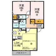 クレール唐崎 A棟の間取り画像