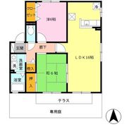 シャンテかしの木の間取り画像