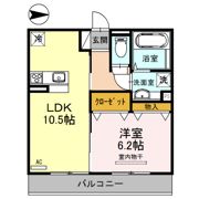 DーROOM植木の間取り画像