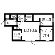 Progress東区役所前の間取り画像