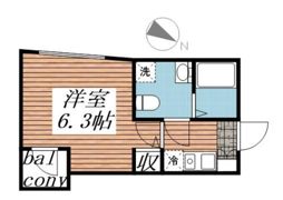 Liberta高砂の間取り画像