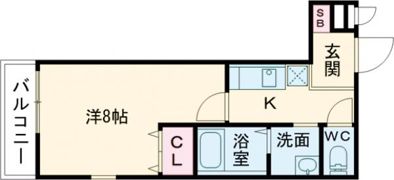 フジパレス鶴見Ⅱ番館の間取り画像