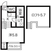 ルシエルメゾネット志賀本通の間取り画像