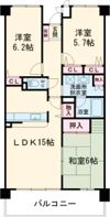 千代田橋ガーデンの間取り画像